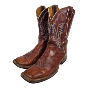 JUSTIN Boots Western Cowboy Leather Rodeo Equestrian 364